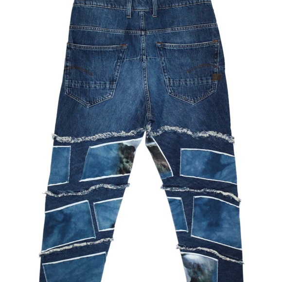 Jaden Smith + G-star spiraq rftp patches water 3D slim jeans W 28 L 32 - Picture 7 of 14